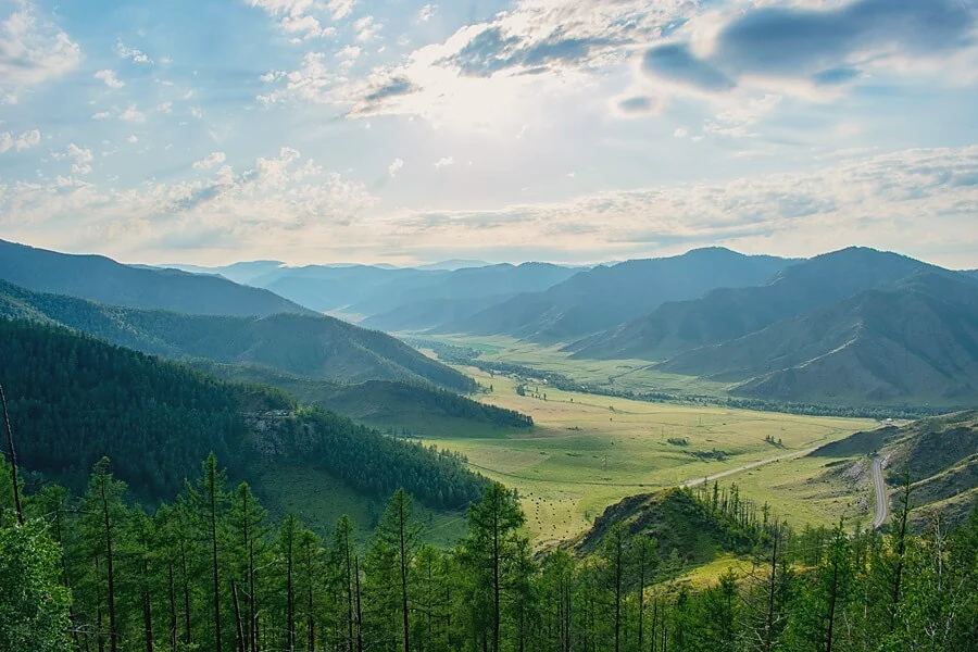 Панорама алтайской долины